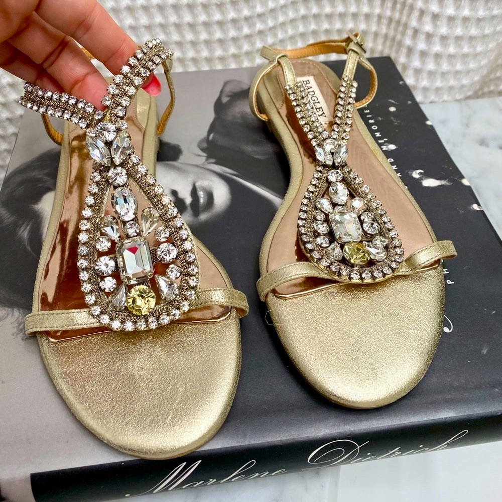 Badgley Mischka Embellished Sandals
